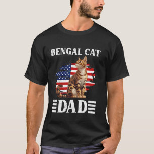 Cat Daddy Bengalisch Cat Vater Bengalisch Vater Be T-Shirt
