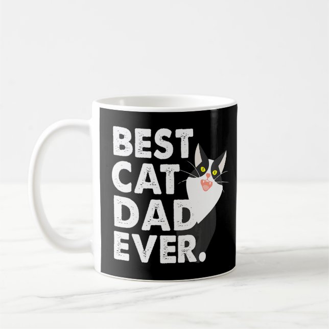 Cat Daddy Father Best Cat Vater Ever Kaffeetasse (Links)