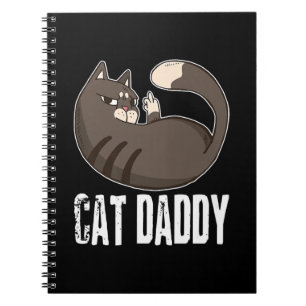 Cat Daddy Funny Cat Lover zum Vatertag Notizblock