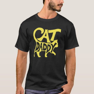 Cat Daddy Funny Cat Vater Einfach Minimalistisch L T-Shirt