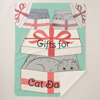 Cat Daddy Gifts Sherpa Blanket Sherpadecke