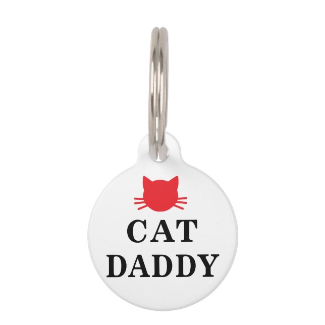 Cat Daddy Pet Tag Haustiermarke (Vorderseite)
