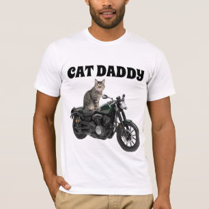 CAT DADDY VATER BIKER T - SHIRT