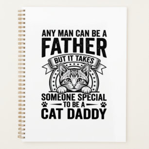 Cat Daddy Vater Zitat Vintage Gravur T-Shirt D Planer