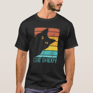 Cat Daddy Vintag Cat 80er Retro Style, Funny Cat D T-Shirt