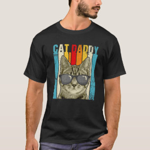 Cat Daddy Vintag Funny Cat Lover Niedliche Katze m T-Shirt