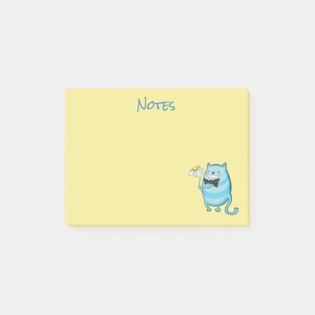 Cat & Daisy Post-It-Notes Post-it Klebezettel (Vorderseite)