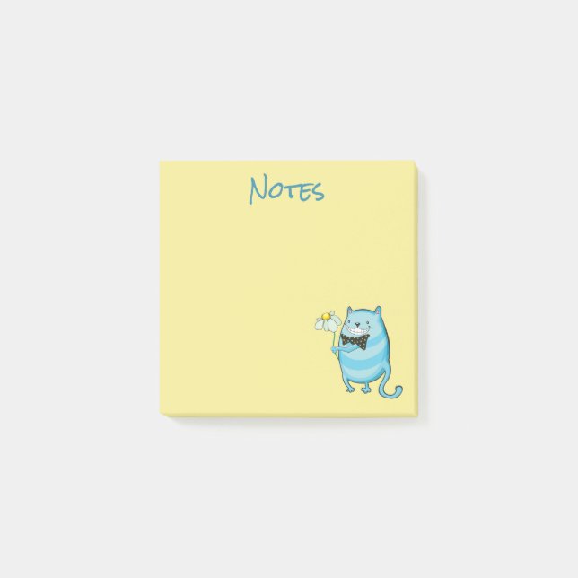 Cat & Daisy Post-It-Notes Post-it Klebezettel (Vorderseite)