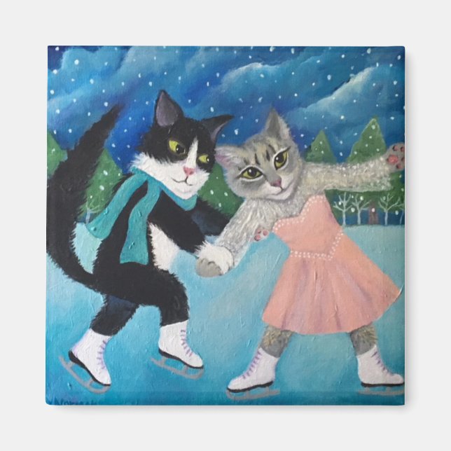 Cat Dancing Magnet (Vorne)