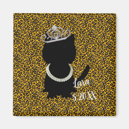 Cat Darling Tiara Party Magnet