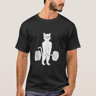 Cat Deadlif Powerlift Kitty T-Shirt Weightlift C