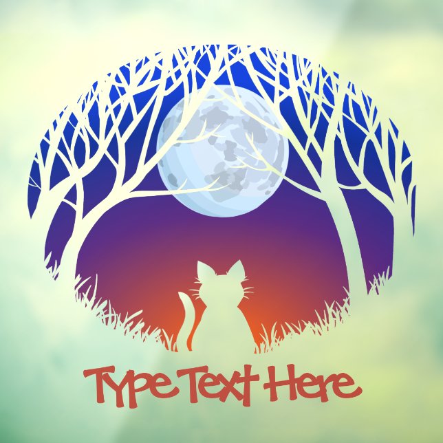 Cat Decal Personalize Cat Lover Window Decals Fensteraufkleber (Blatt 3)