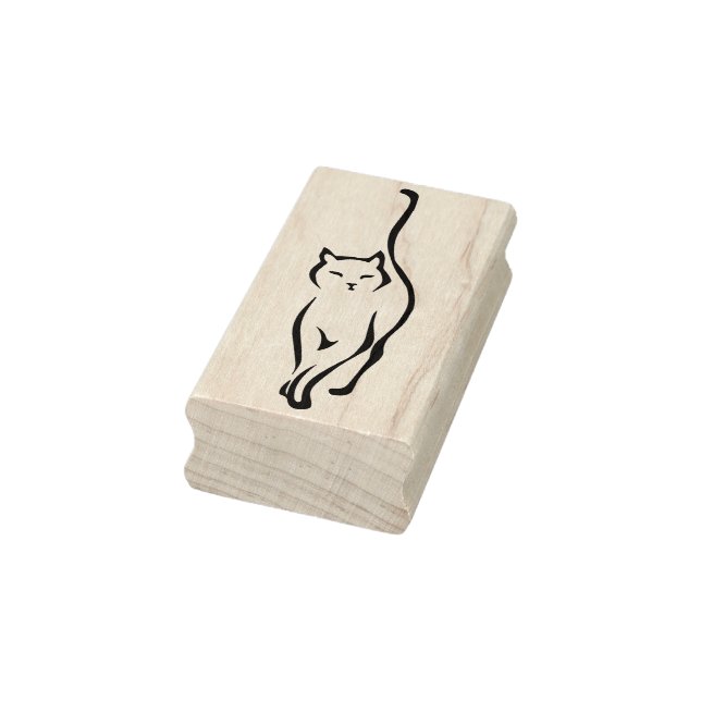 Cat Delicate Gummistempel (Stempel)