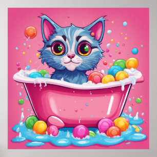 Cat Design behalten oder gestalten Sie Ihr eigenes Poster