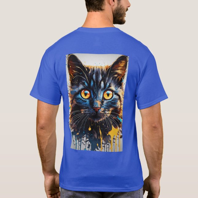 Cat Design T - Shirt (Rückseite)