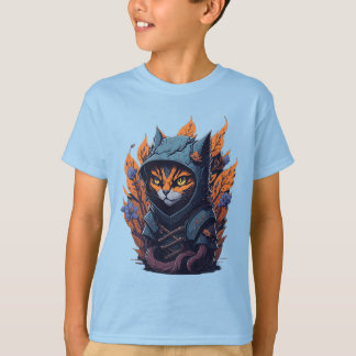 Cat Design T-shirt pour enfant.