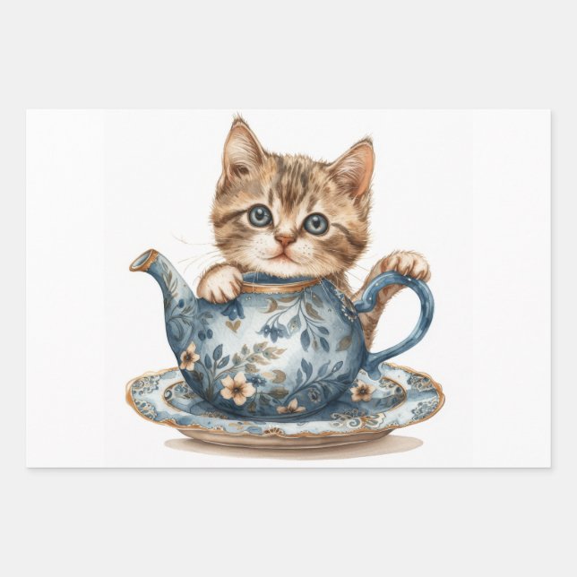 Cat Detail Geschenkpapier Set (Vorderseite)