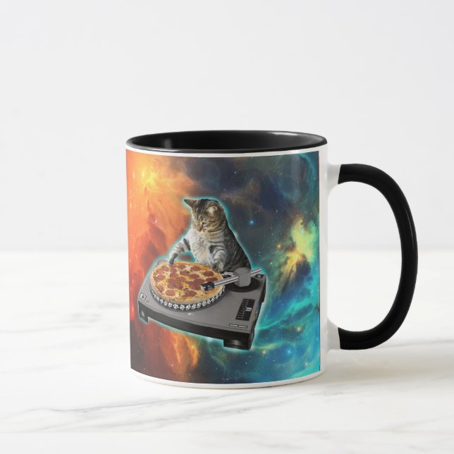 Cat dj disk jockey's sound table tasse (Rechts)