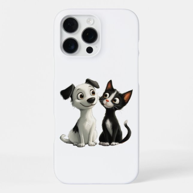 Cat Dog ausschneiden iPhone 16 Pro Max Hülle (Rückseite)