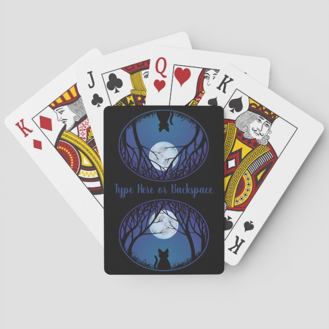 Cat Dog Friends Cards Personalisiertes Spielen Kar Spielkarten (Rückseite)