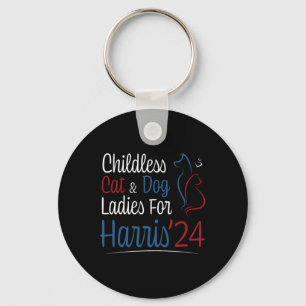 Cat Dog Lady Lady Shirt für Kamala Harris 2024 Schlüsselanhänger