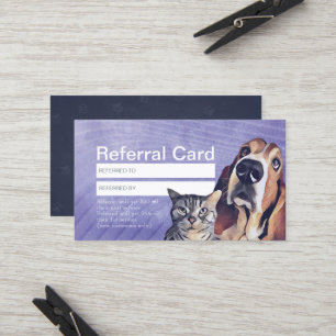 Cat & Dog Pet Care Pflege der Pflege und Pflege vo Empfehlungskarte