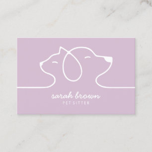 Cat Dog Petsitter Logo Visitenkarte