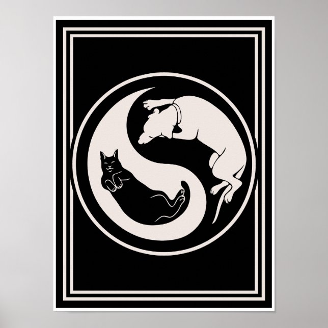Cat-Dog Yin-Yang Poster (Vorne)