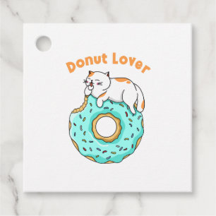 Cat Donut Lover Geschenkanhänger