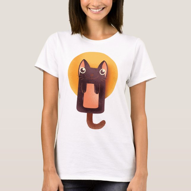 cat drawing T-Shirt (Vorderseite)