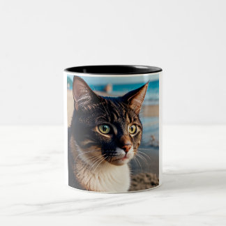 Cat Dreaming of the Beach: Tone Cat Tasse