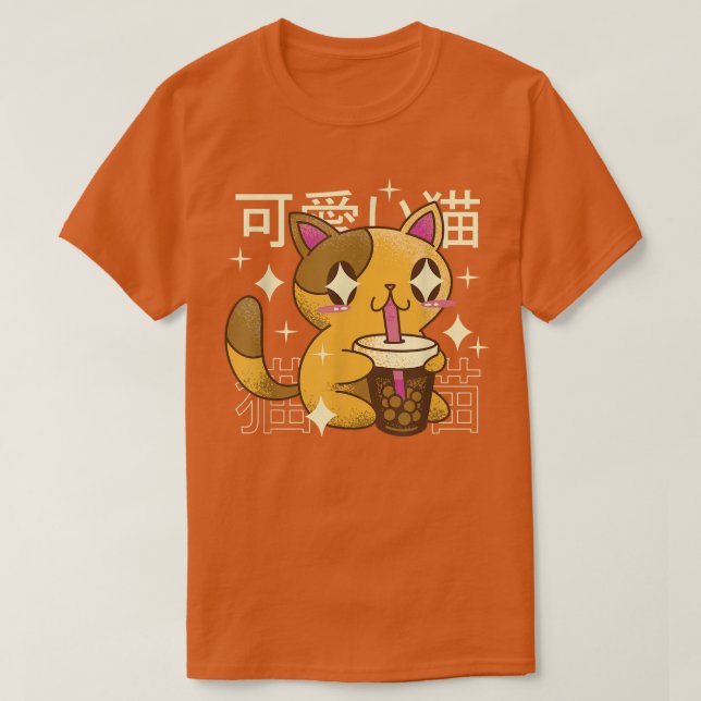 Cat Drinking Bubble Tee Drink Japan (Design vorne)