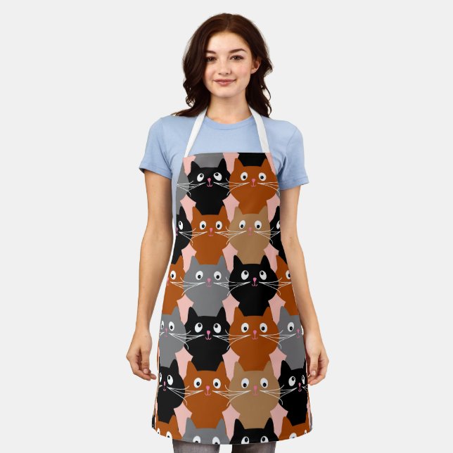 CAT DRUCKKÜCHE SCHÜRZE (Getragen)