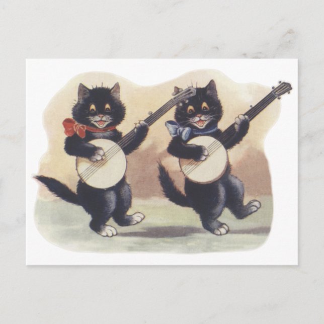 Cat Duo Postkarte (Vorderseite)