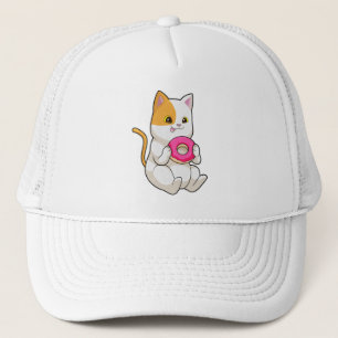 Cat Eating Donut Truckerkappe