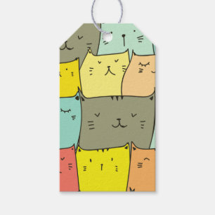Cat editable Gift Tag Geschenkanhänger