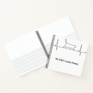 Cat EKG Notizbuch
