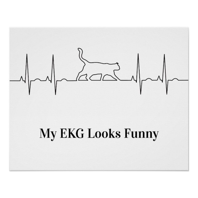 Cat EKG Poster (Vorderseite)