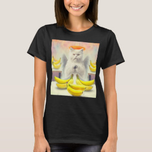 Cat Engel Kunstwerk Meow kitty Portrait niedliche  T-Shirt
