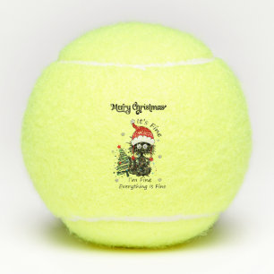 Cat Es ist gut, ich bin alles gut Weihnachten Tennisbälle