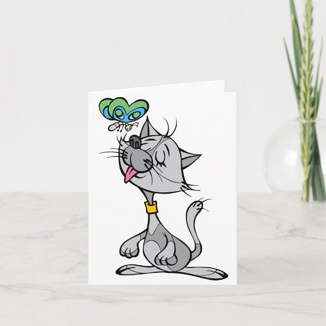 Cat Et Cartes De Note Papillon (Créateur téléchargé)