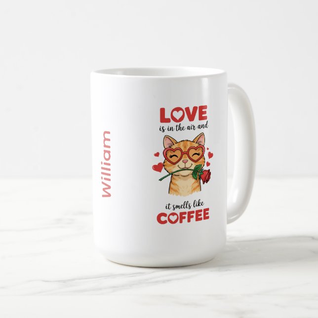 Cat Express Your Love Mug Kaffeetasse (VorderseiteRechts)