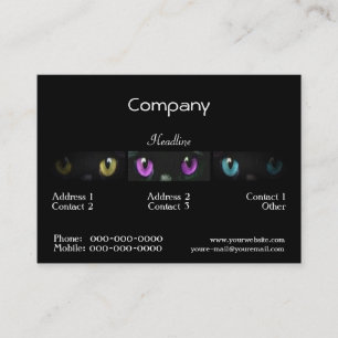 Cat Eyes Business Card Visitenkarte