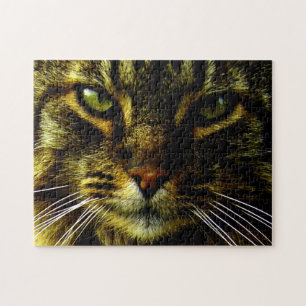 Cat Eyes Hypnotisieren realistisches Foto