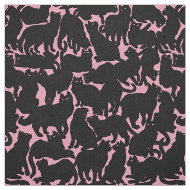 Cat Fabric Cat Lover Art Muster Stoffe (Muster)