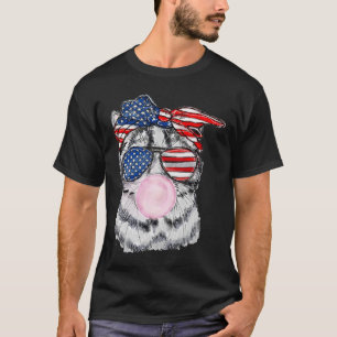 Cat Face Bubblegum 4. Juli Meowica Independenc T-Shirt