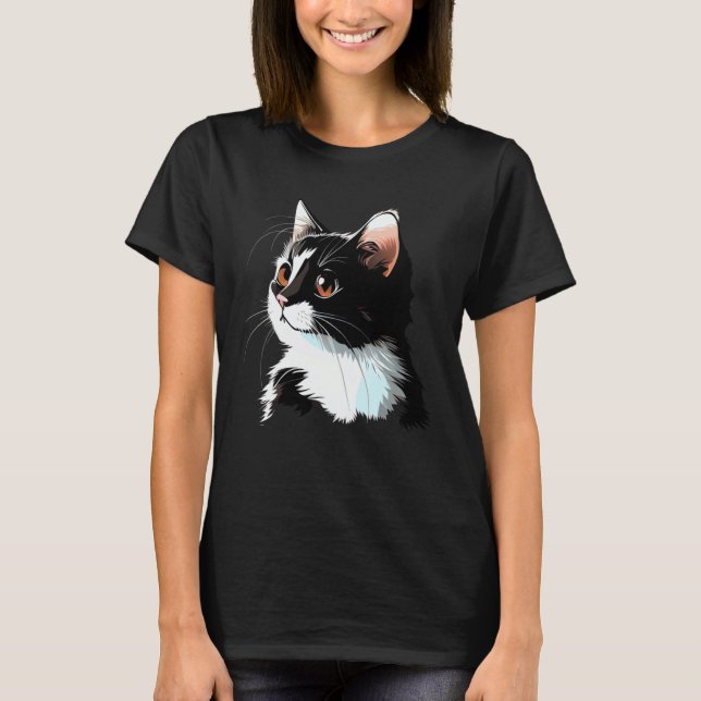 Cat Face  Cat T-Shirt (Vorderseite)