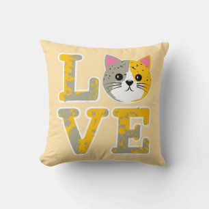 Cat face kissen