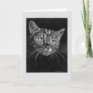 Cat Face leere Karte. Karte