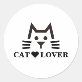 Cat-Face Runder Aufkleber
